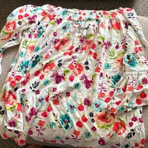 Terra & Sky Floral Blouse - Multicolor